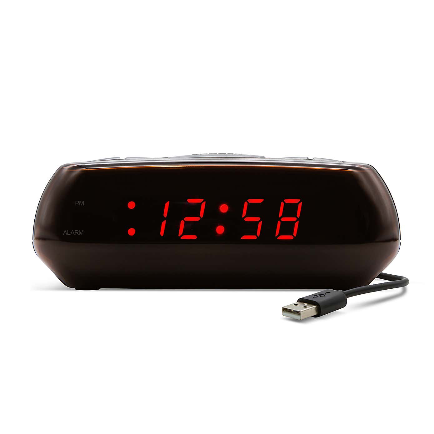 Acctim Miramar Black Alarm Clock