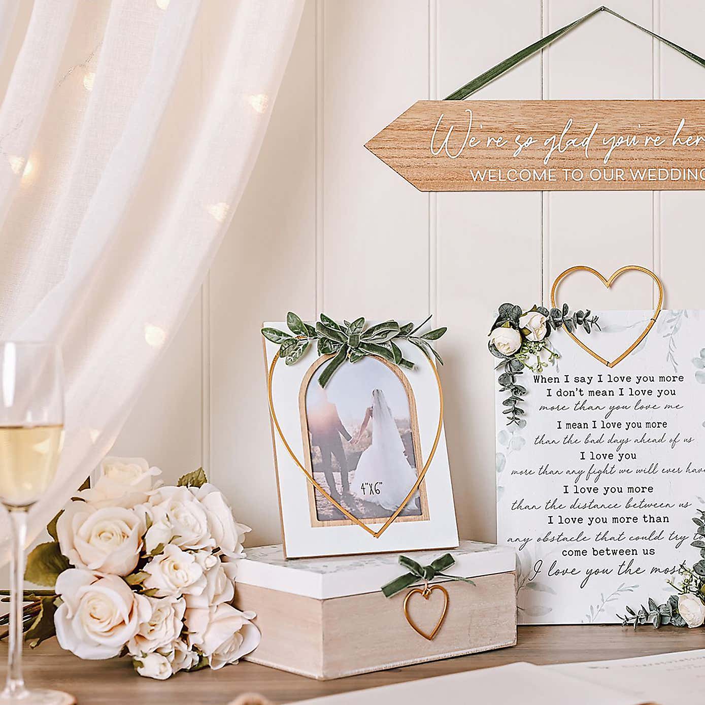 Love Story When I Say I Love You Hanging Plaque