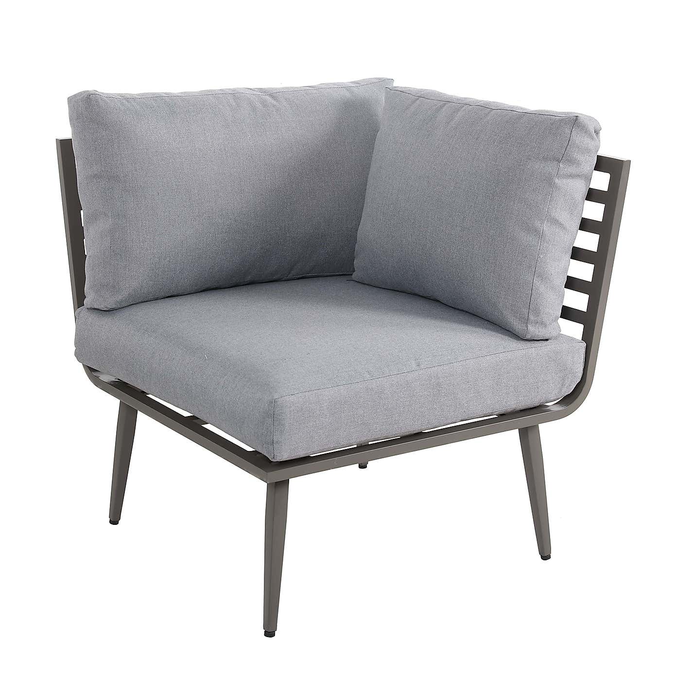 Mayfair 8 Seater 6 Piece Lounge Set with Rectangle Firepit