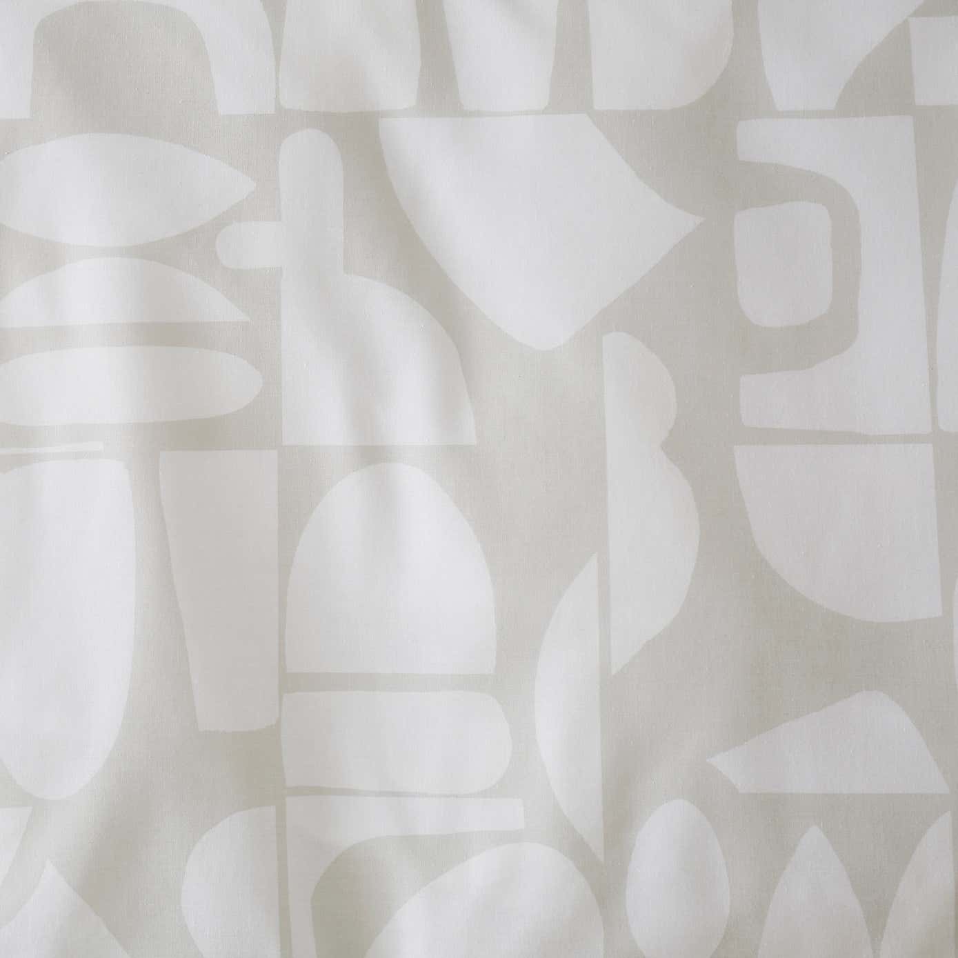 Casa Geometric Natural Duvet Cover & Pillowcase Set