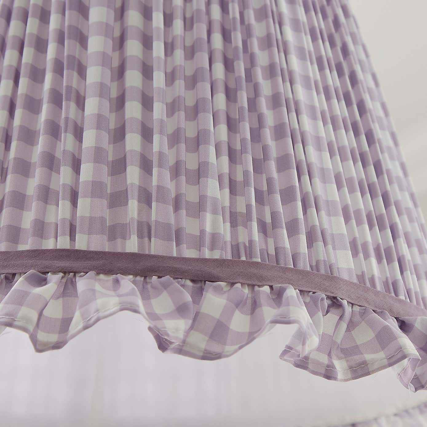 Carys Frilled Gingham Lamp Shade
