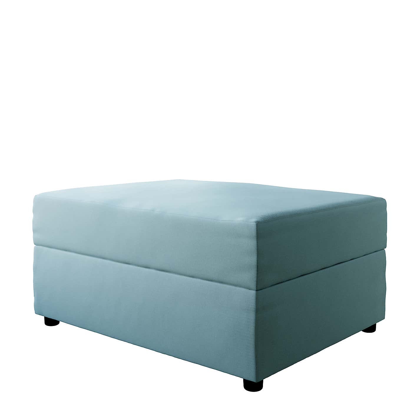 Rectangle Opulent Velvet Storage Footstool