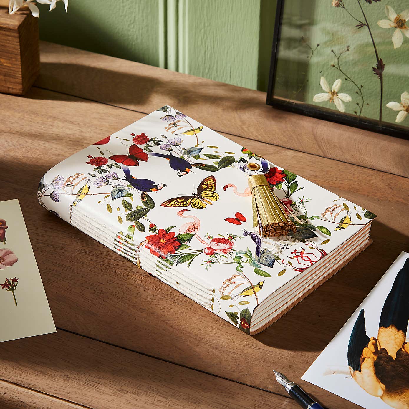 Recycled Leather Kaleidoscope Notebook