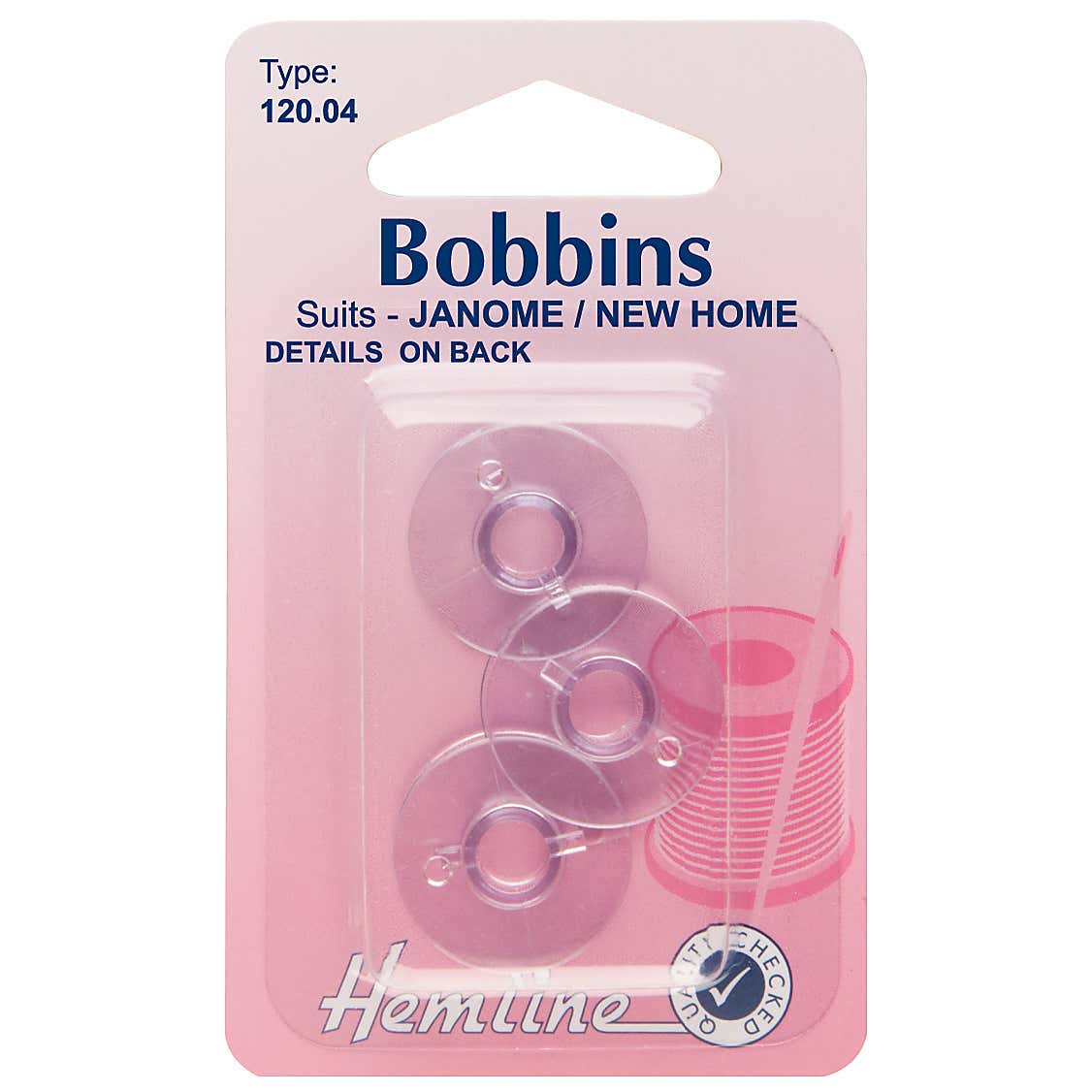 Hemline Clear Janome New Home Bobbins