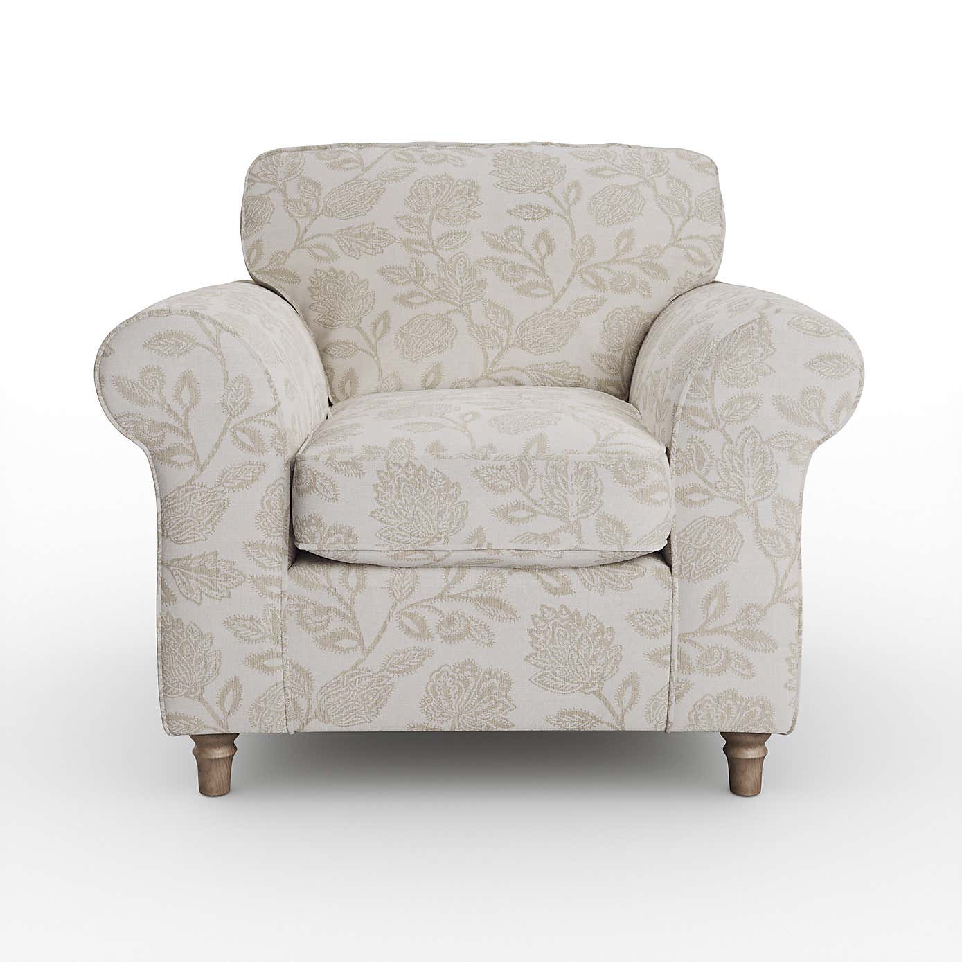 Flori Armchair, Floral Print Fabric