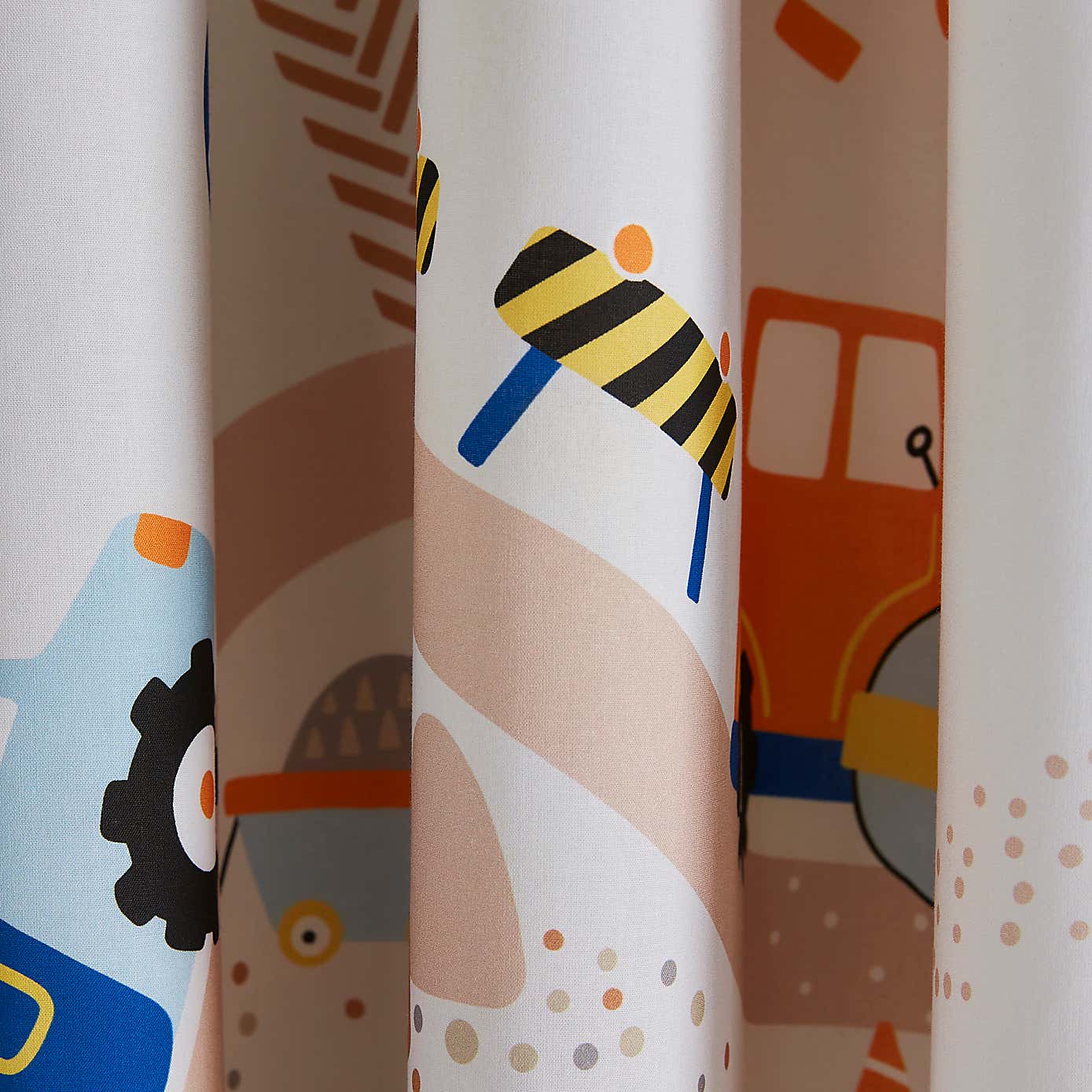 Trucks & Diggers Blackout Eyelet Curtains