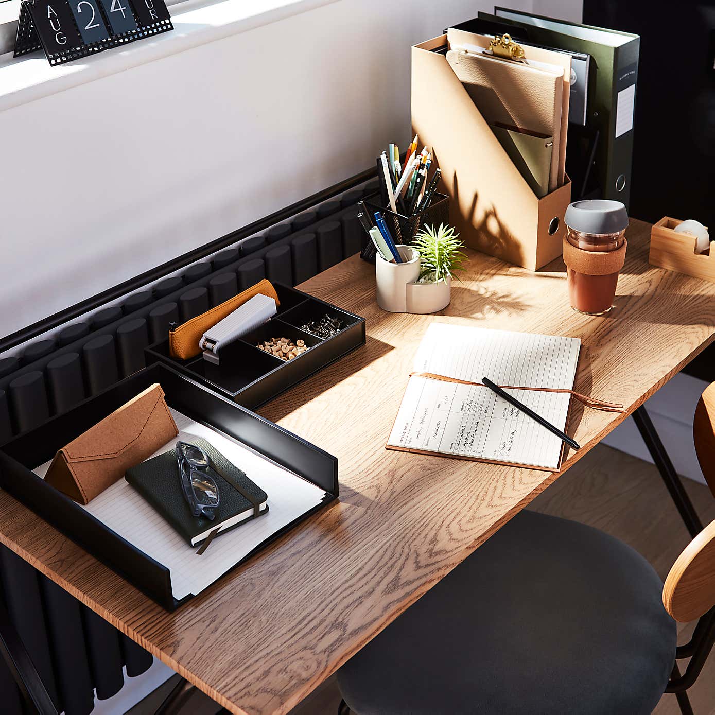 Waters and Noble Premium Faux Leather Notebook