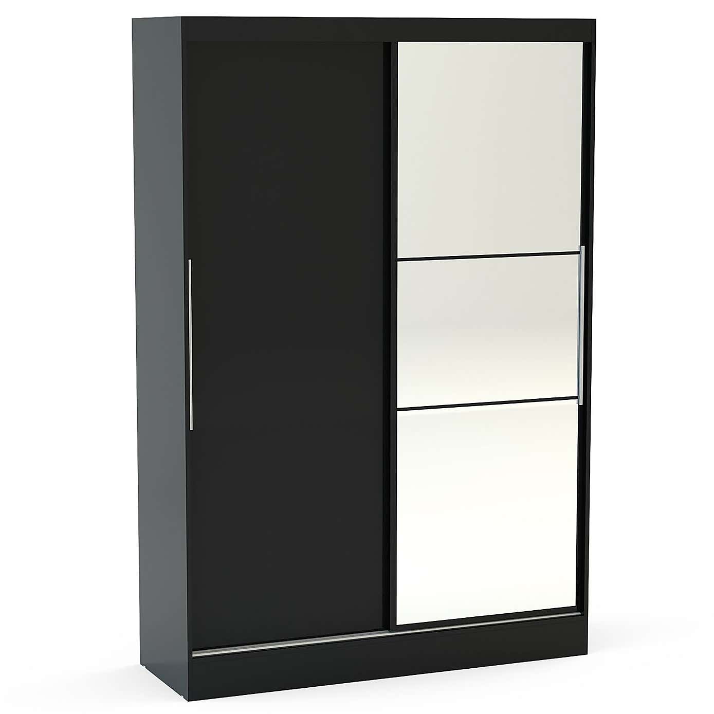 Lynx Grey Double Sliding Wardrobe