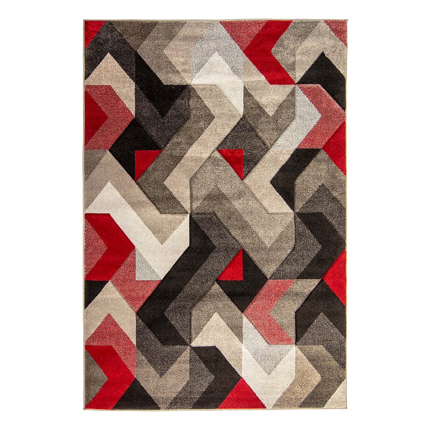 Hand Carved Aurora Geometric Rug