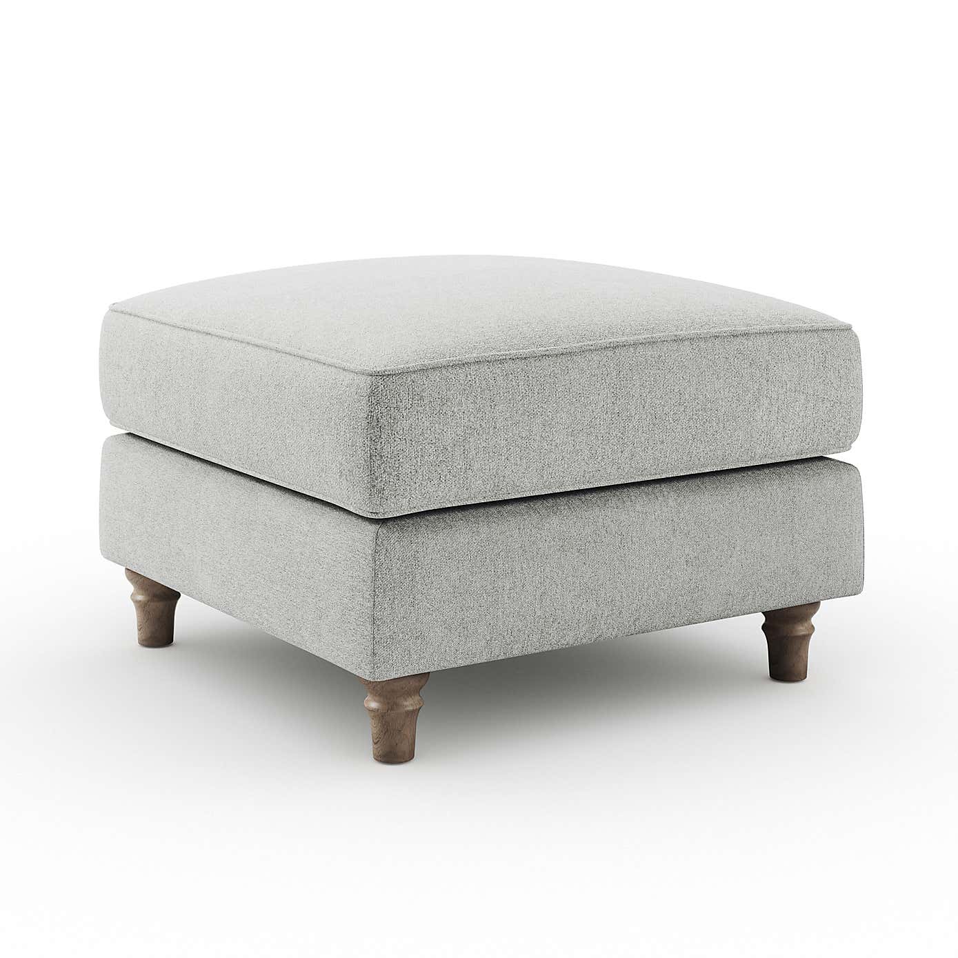 Flori Footstool, Soft Chenille