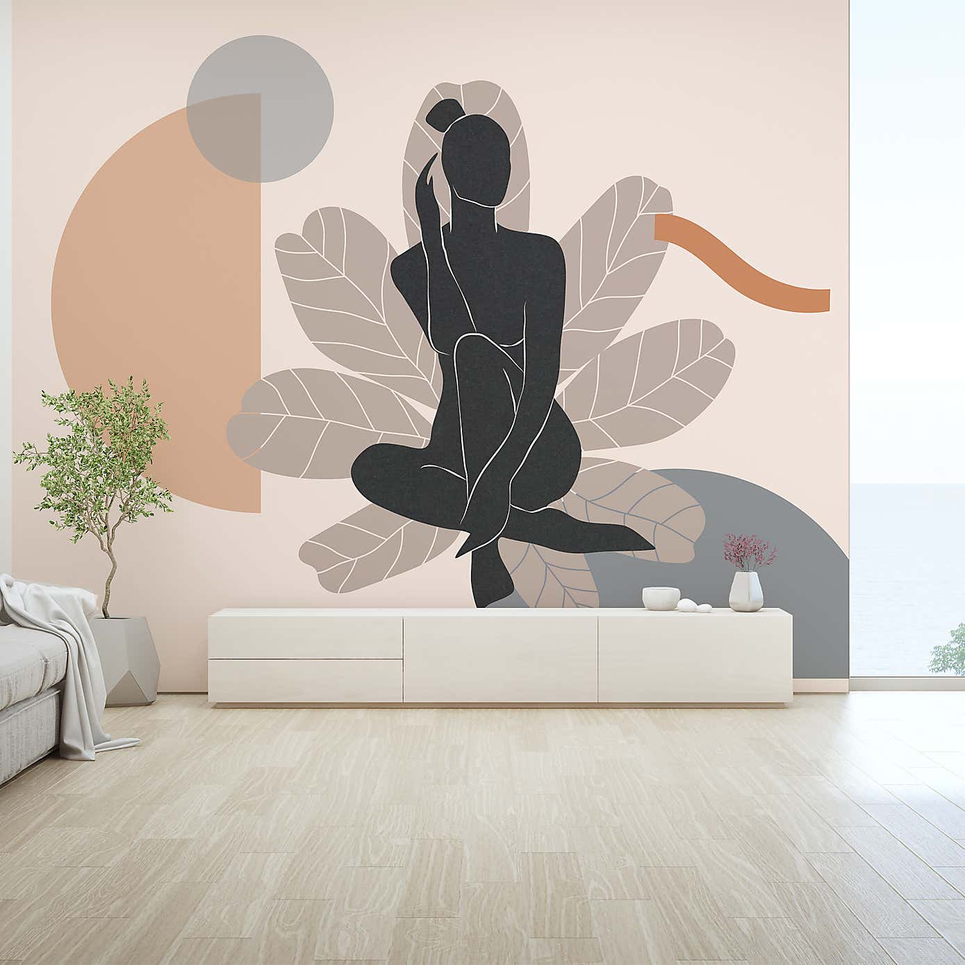 Boho Woman Mural
