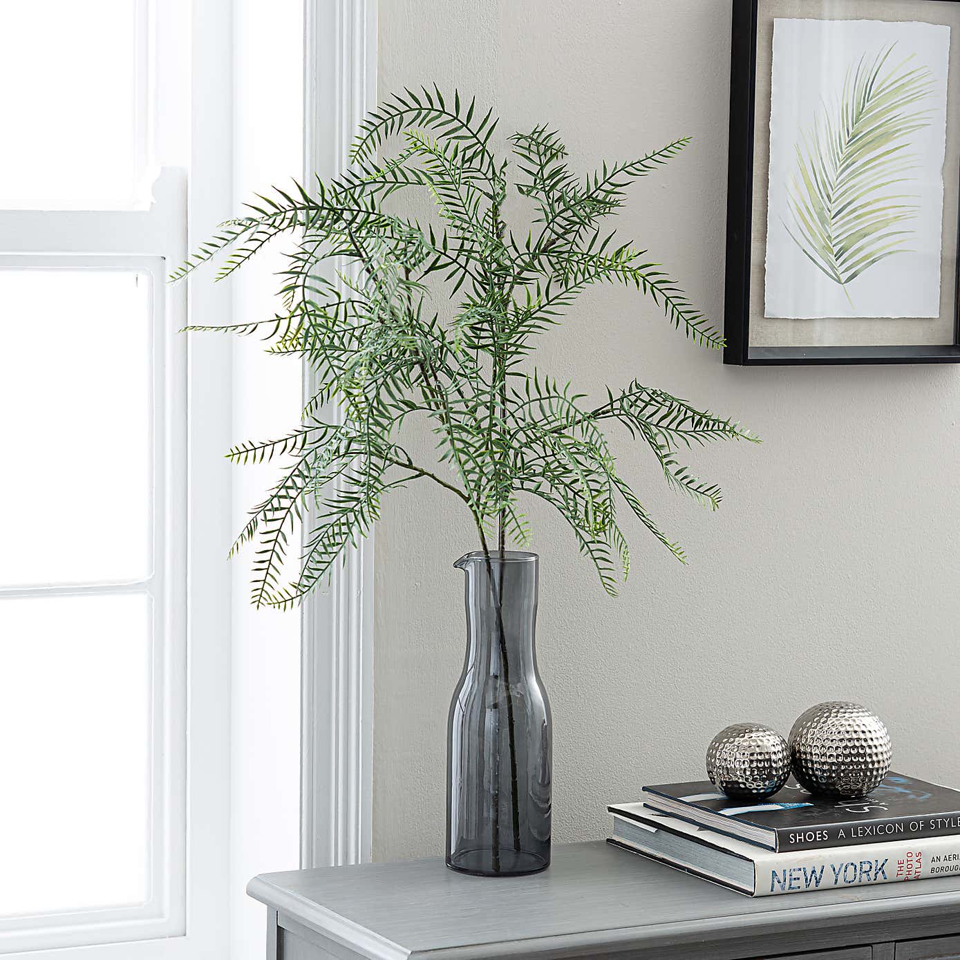 Artificial Green Fern Stem