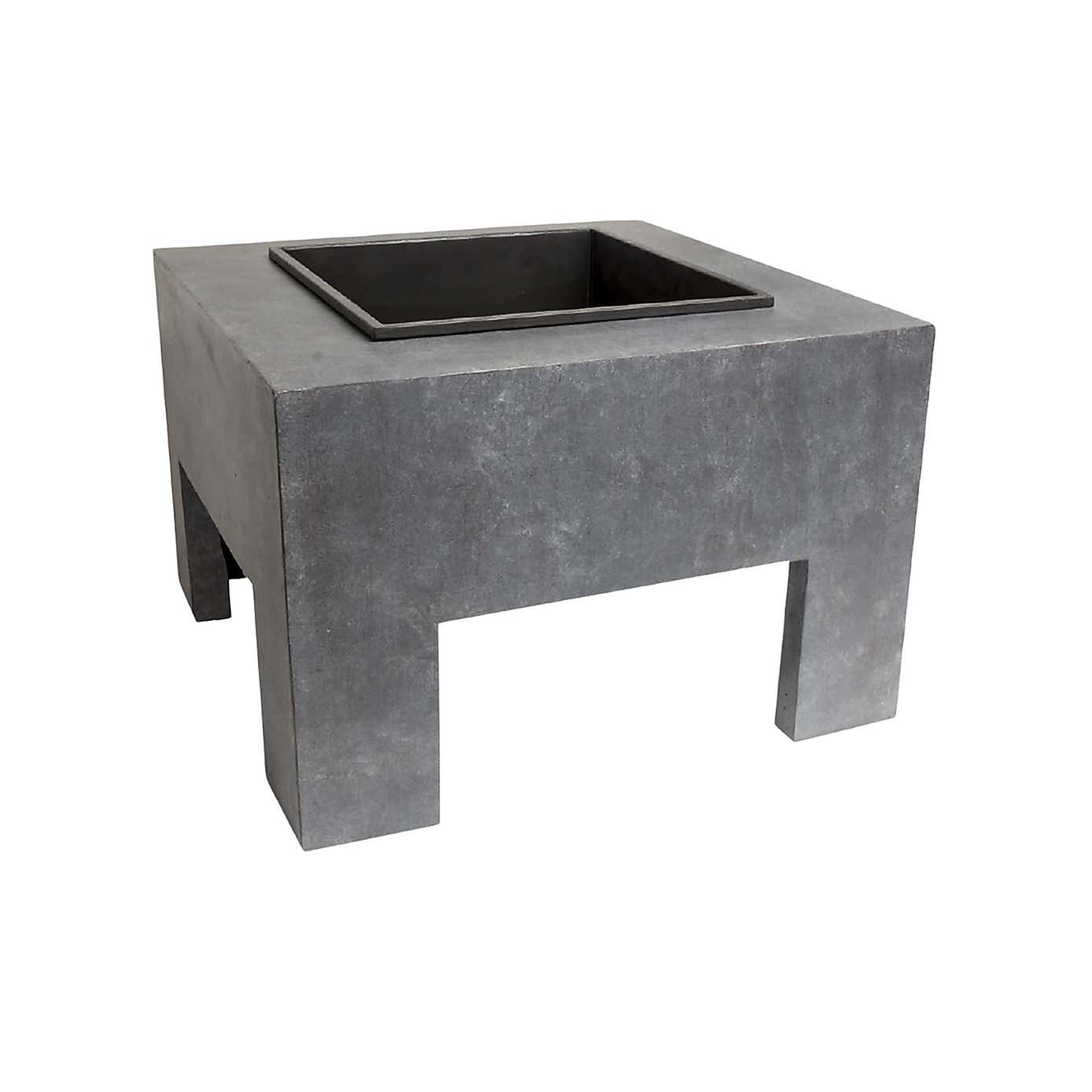 Square Firebowl & Console