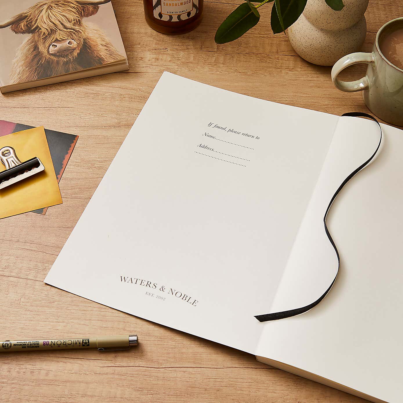 Waters and Noble Highland Cow Softbound Notebook