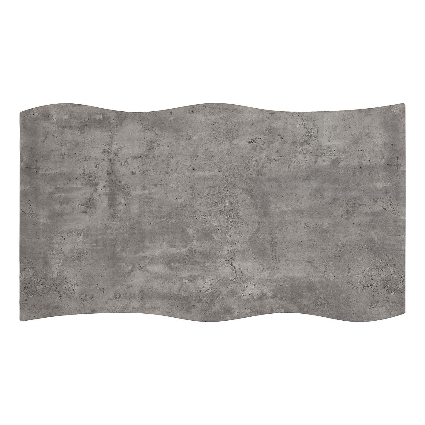 Quebec Wave Concrete Effect Dining Table