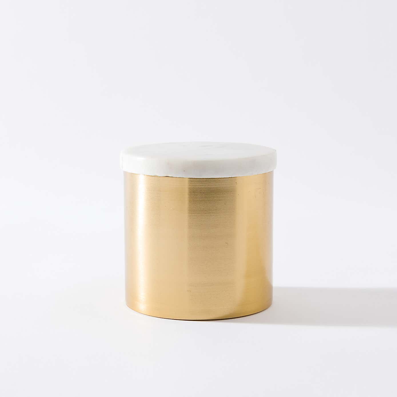 Brushed Gold Floral Honey Candle