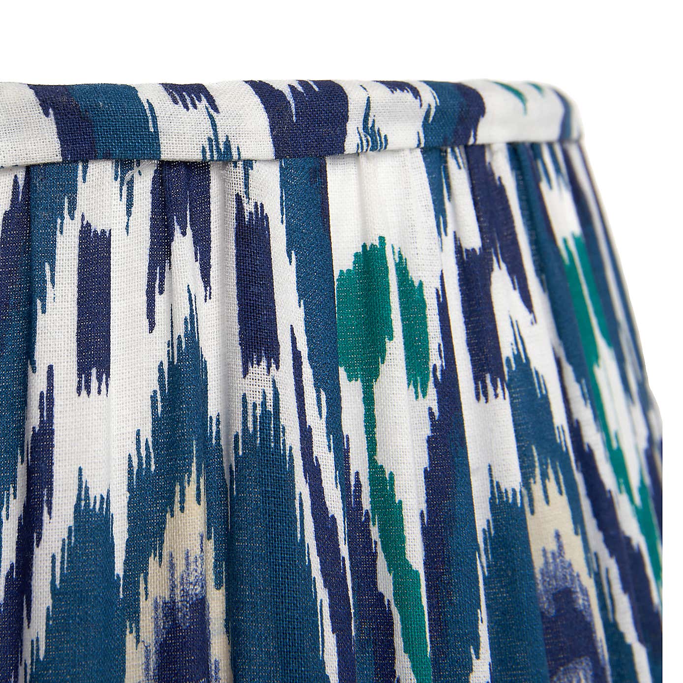 Izara Ikat Patterned Gathered Tapered Shade