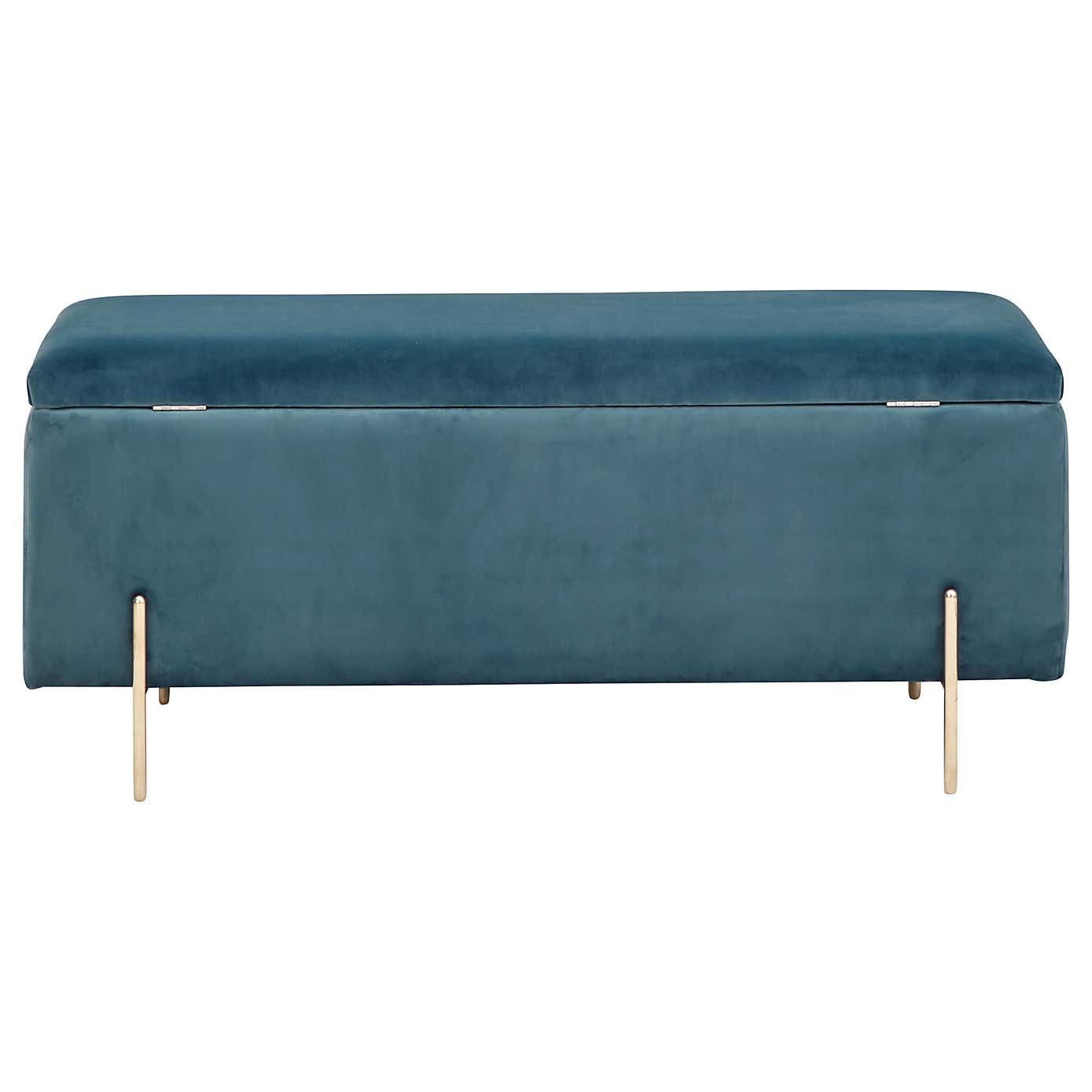 Mystica Velour Ottoman Storage Bench
