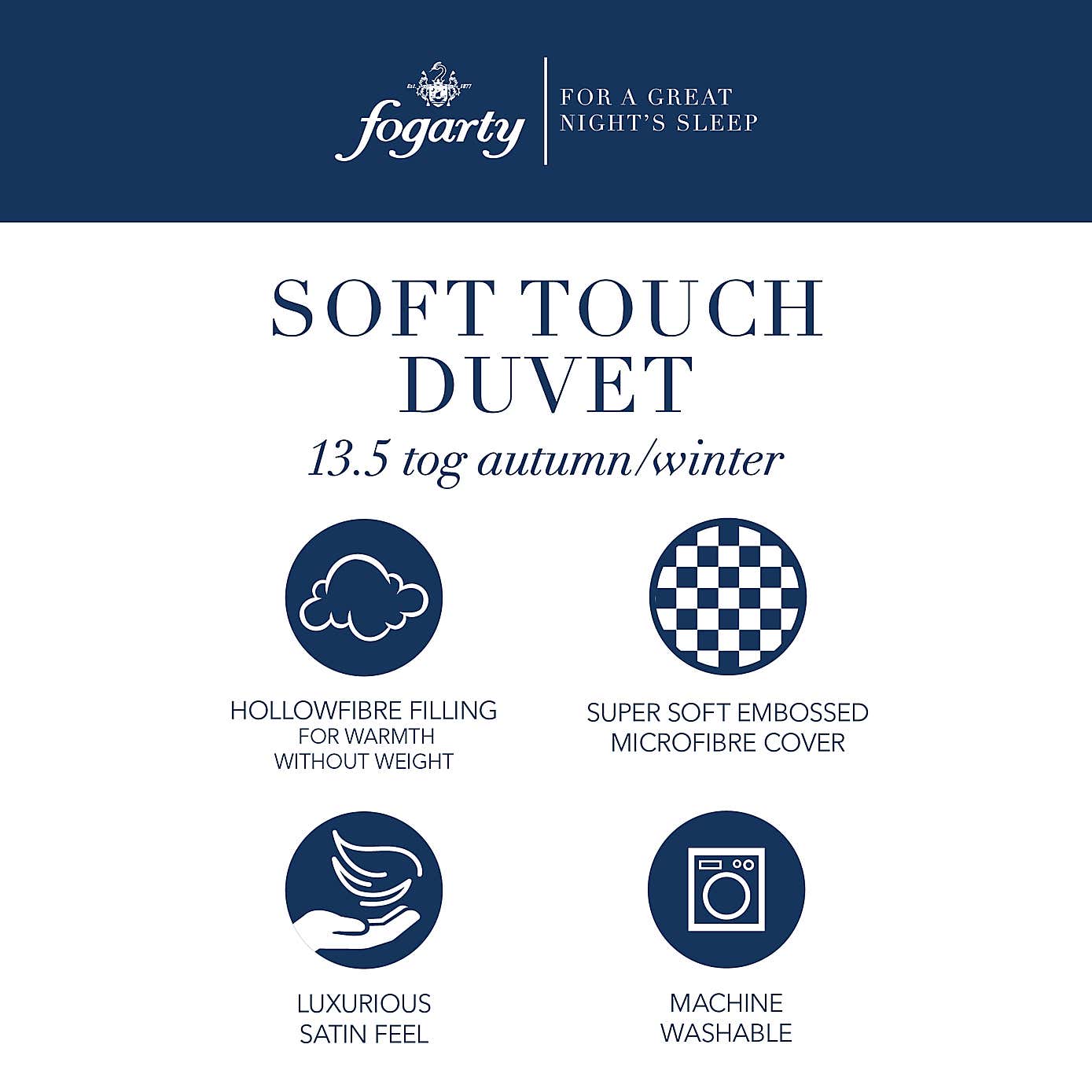 Fogarty Soft Touch 13.5 Tog Duvet