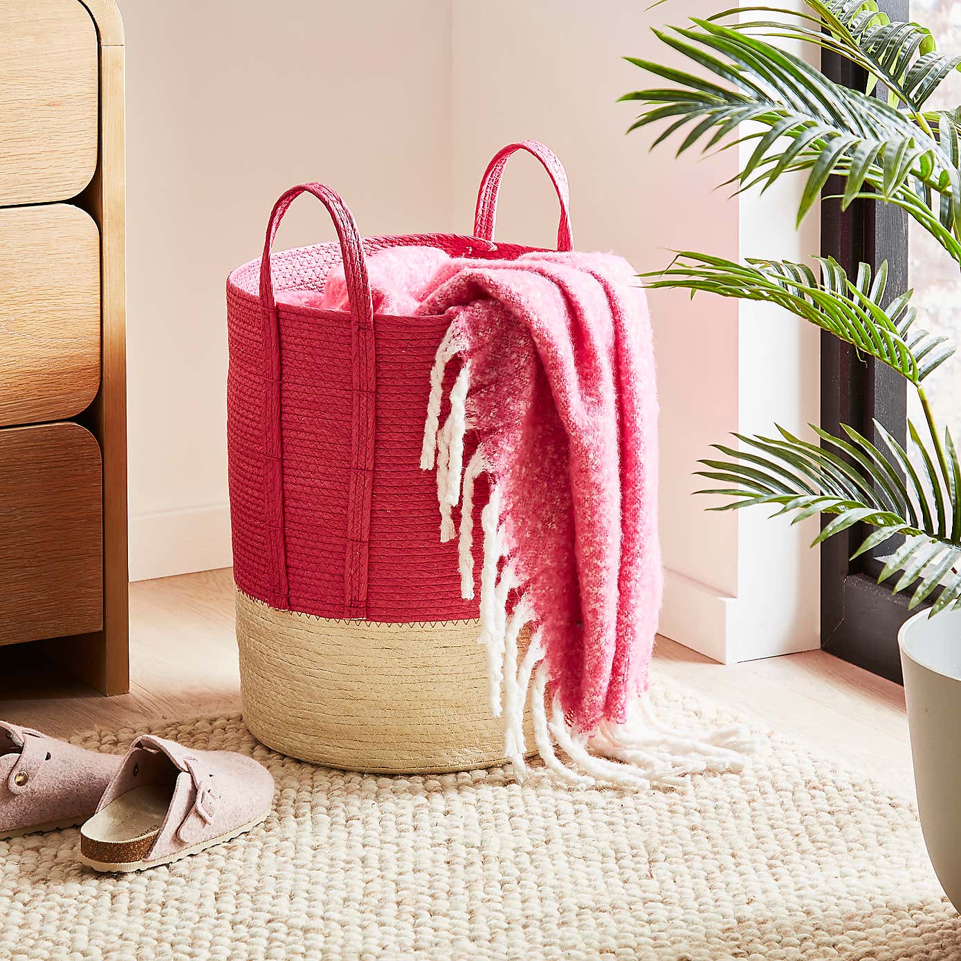 Block Colour Storage Basket