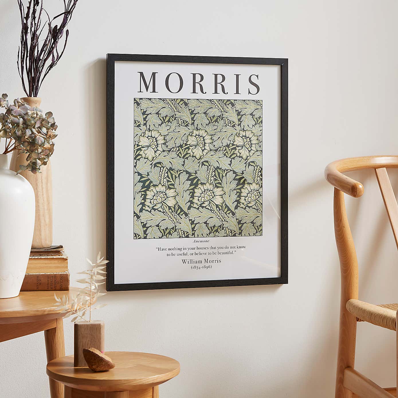 Anemone by William Morris Framed Print