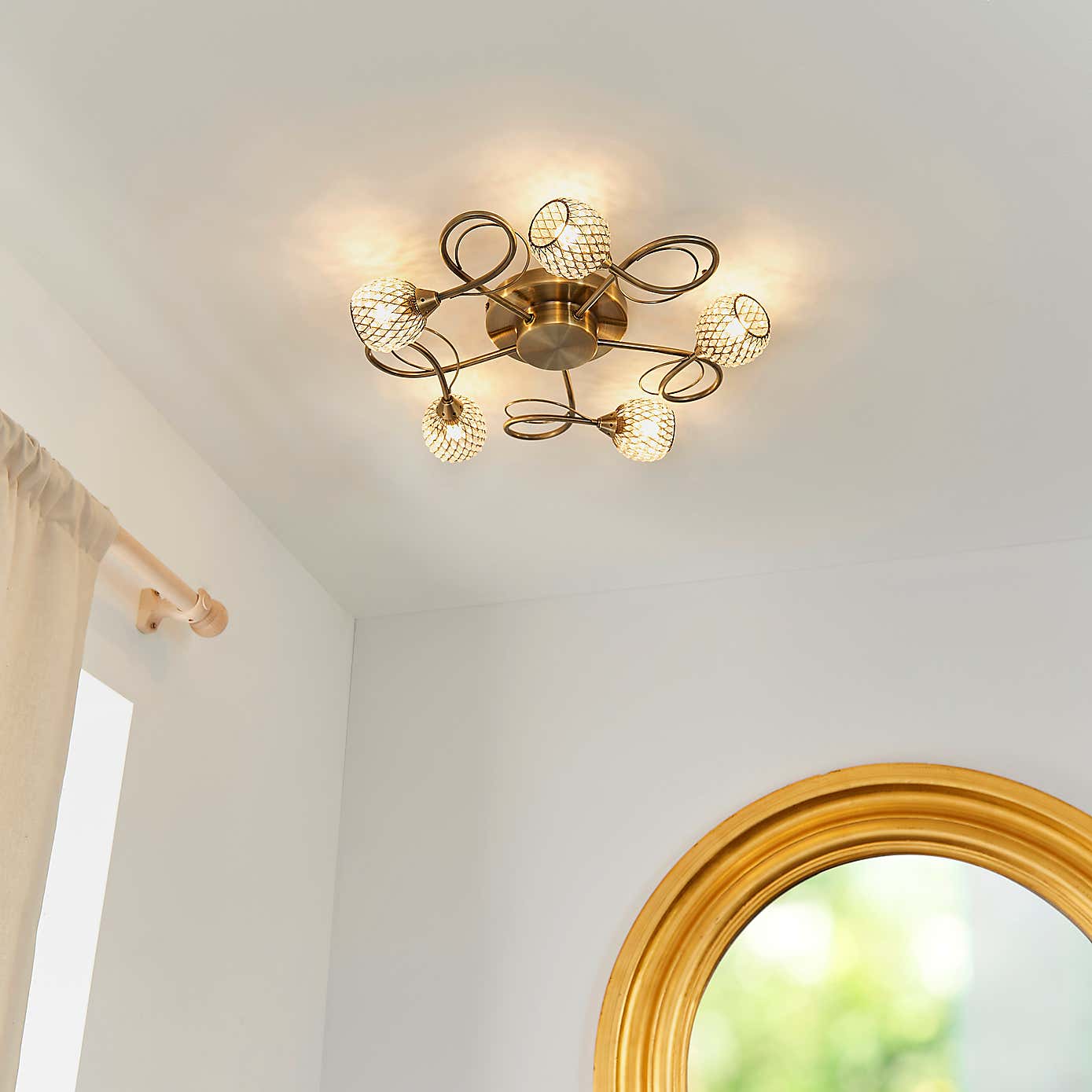 Malden 5 Light Flush Ceiling Fitting