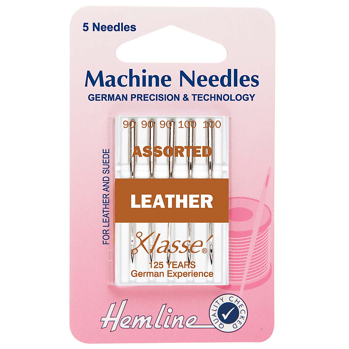Hemline H104.99 Leather Assorted Sewing Machine Needles