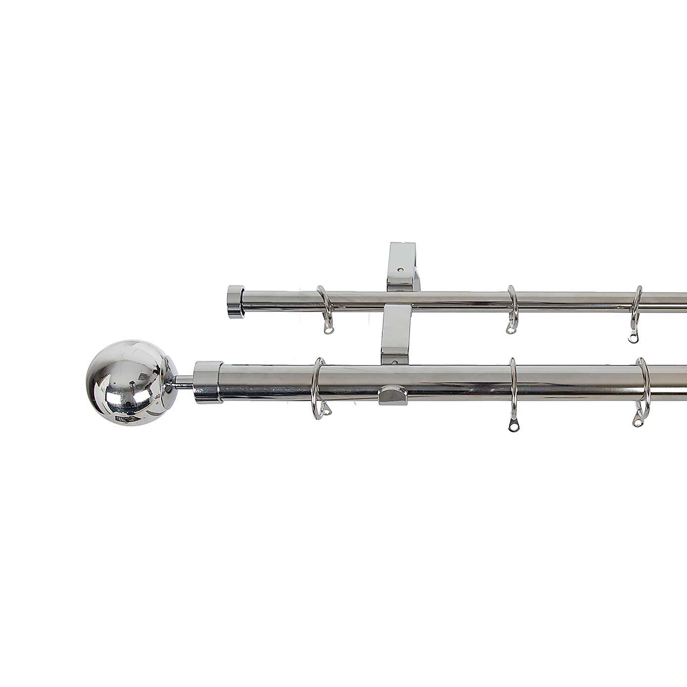 Oslo Double Layer Extendable Curtain Pole