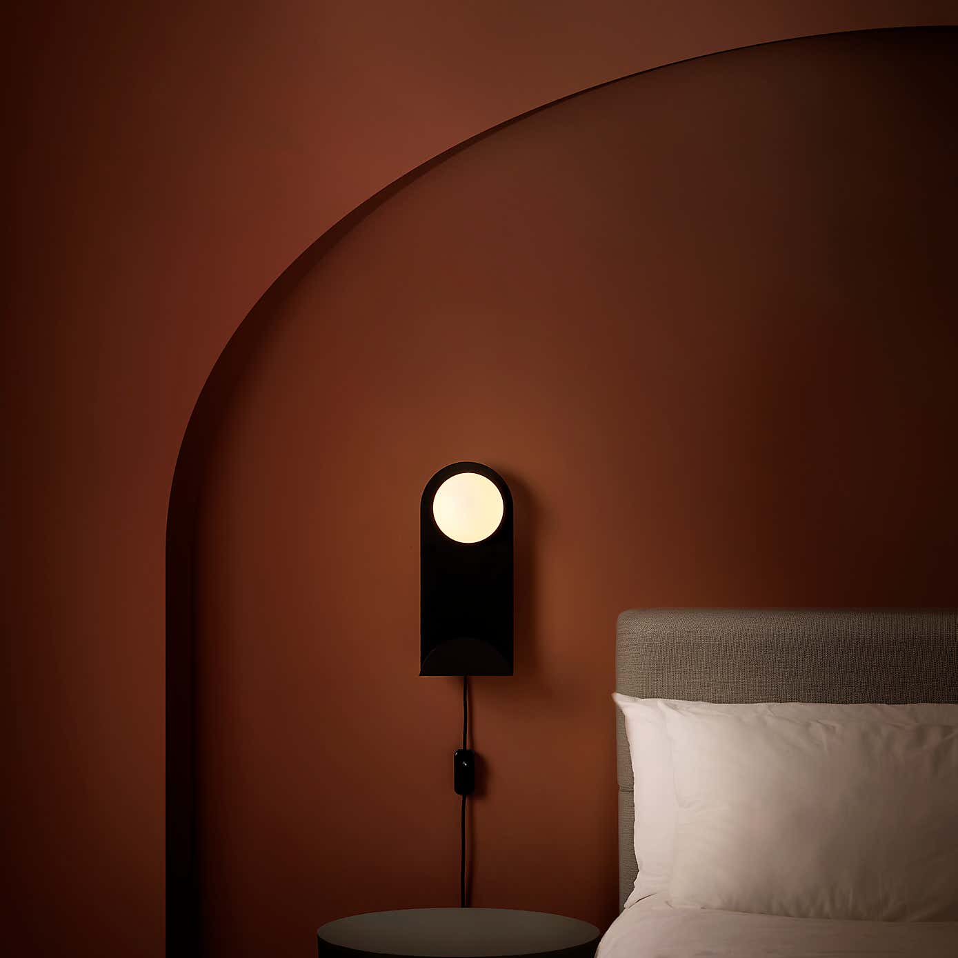 Elements Harton Shelved Wall Light