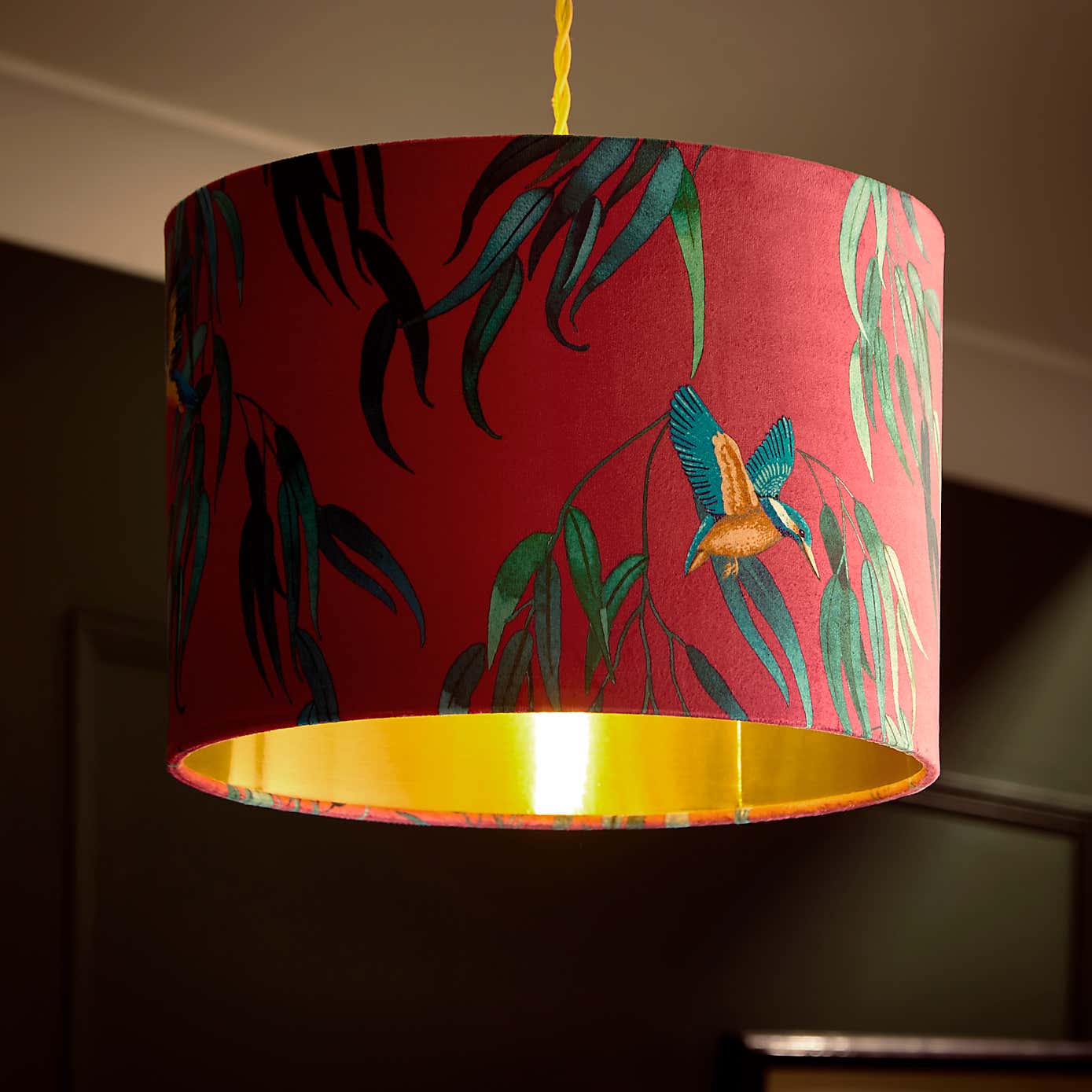 Kingfisher Drum Lamp Shade