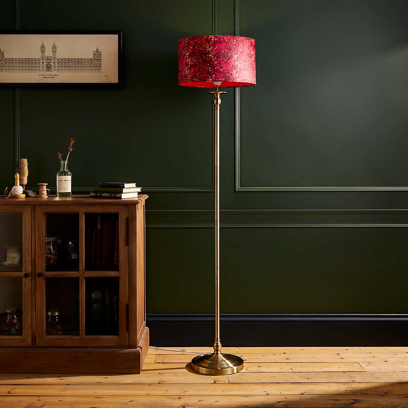 Marble Drum Lamp Shade