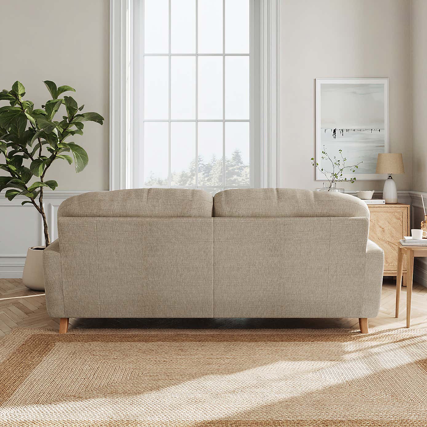 Slub Faux Linen Fabric Sample