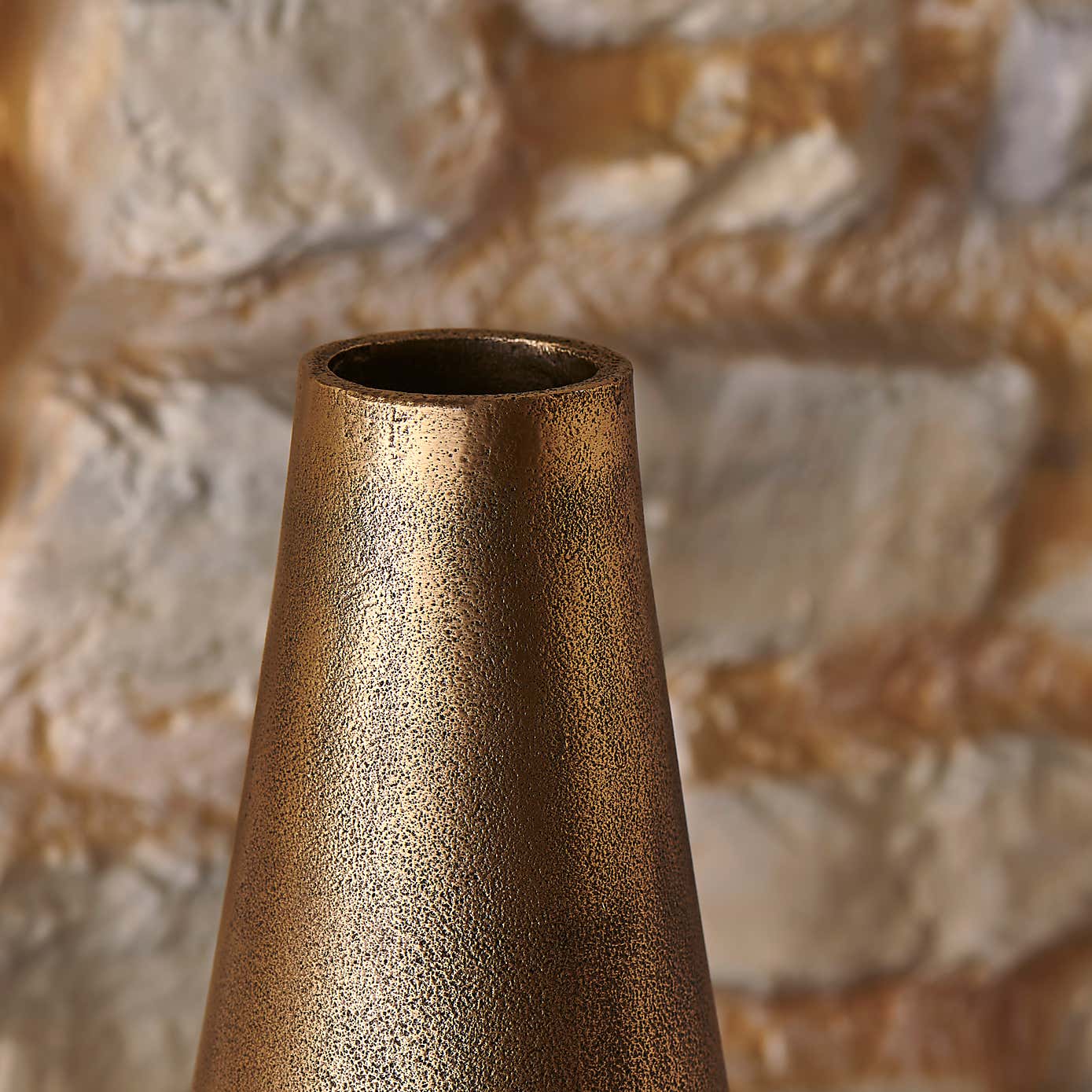 Luxe Traveller Bronze Metal Vase 35cm