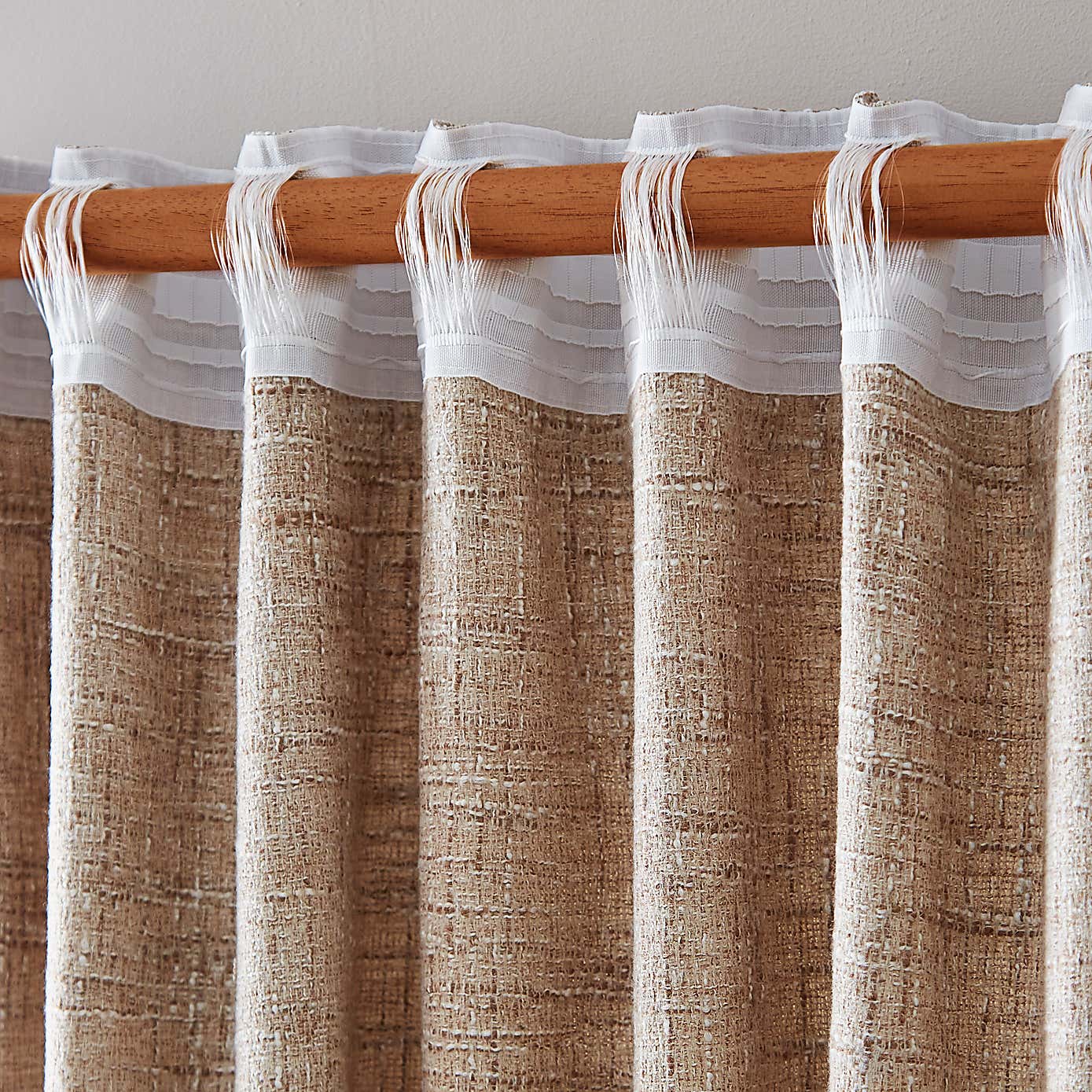 Cohen Unlined Pencil Pleat Curtains
