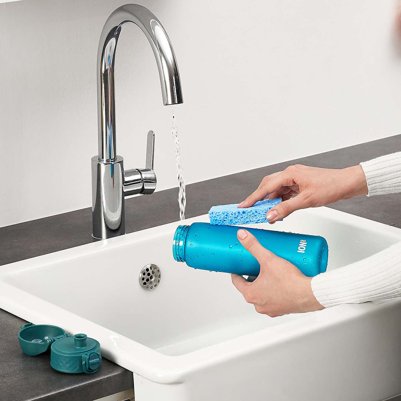 Ion8 Leak Proof Slim Water Bottle, 500ml