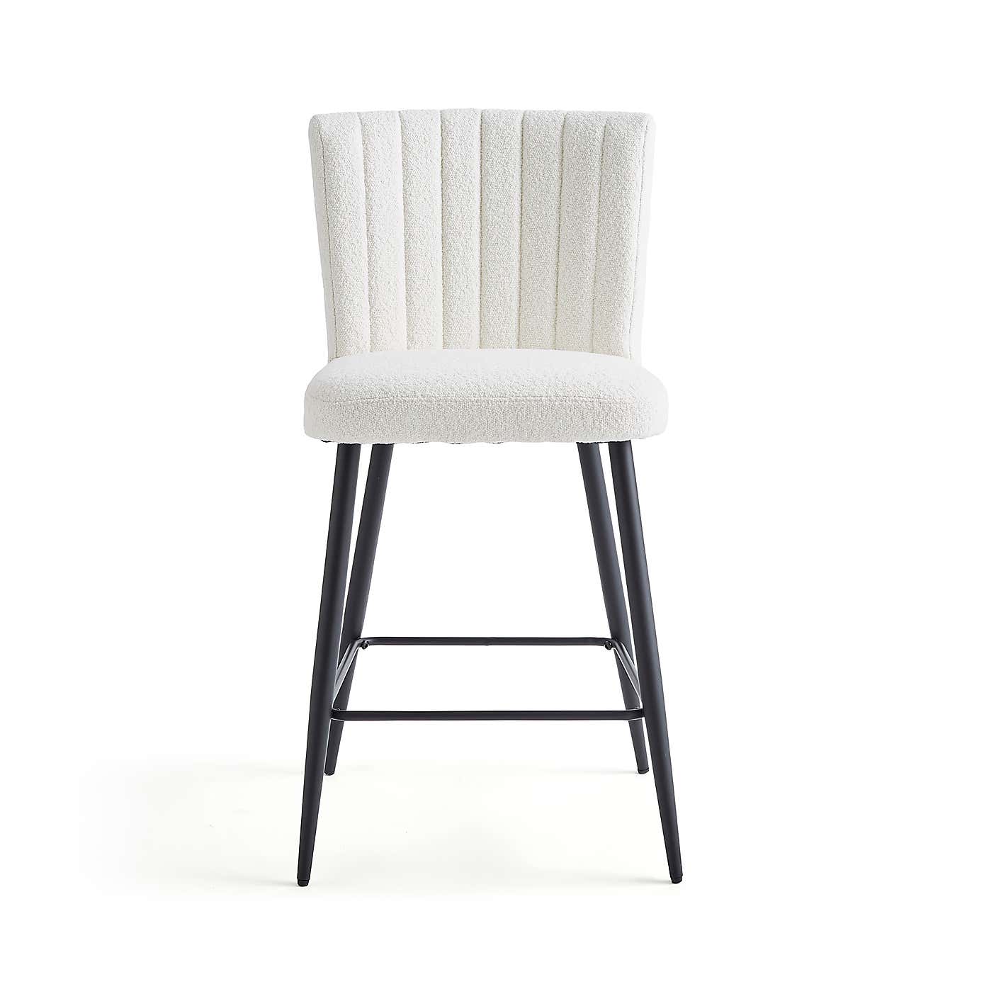 Taylor Counter Height Bar Stool, Ivory Boucle