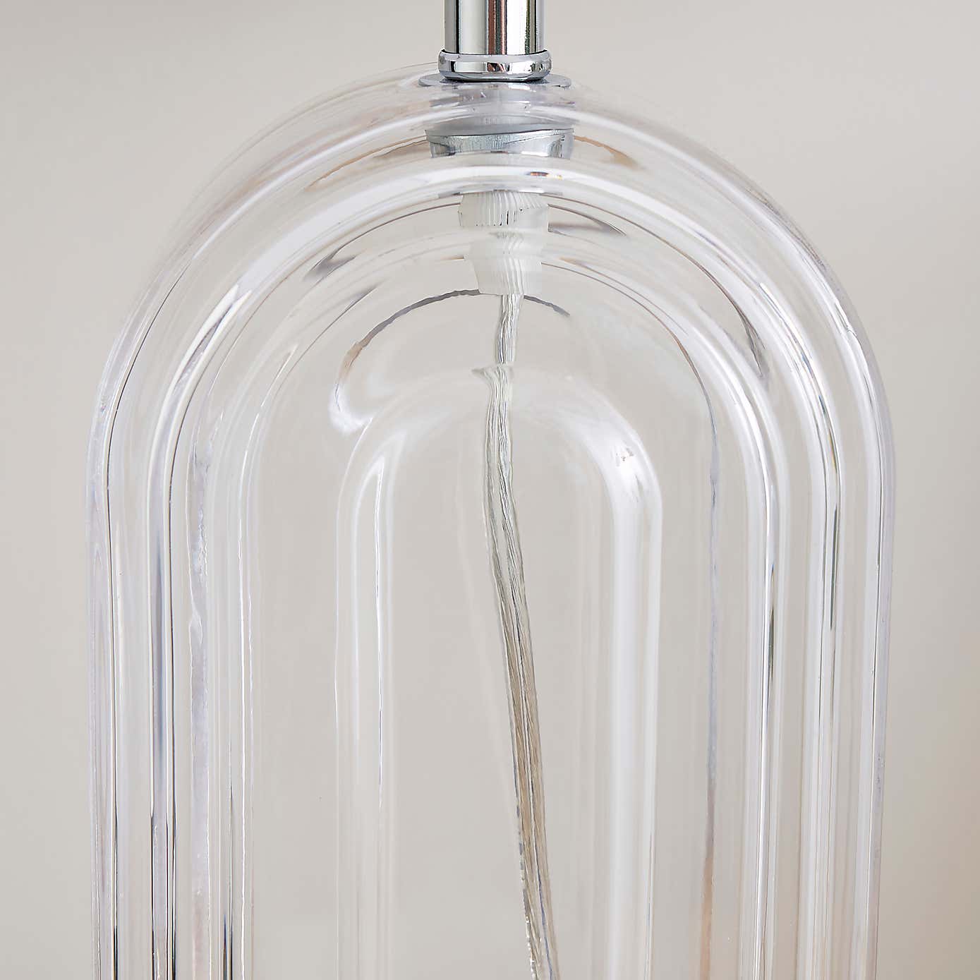 Josie Large Arched Glass Table Lamp