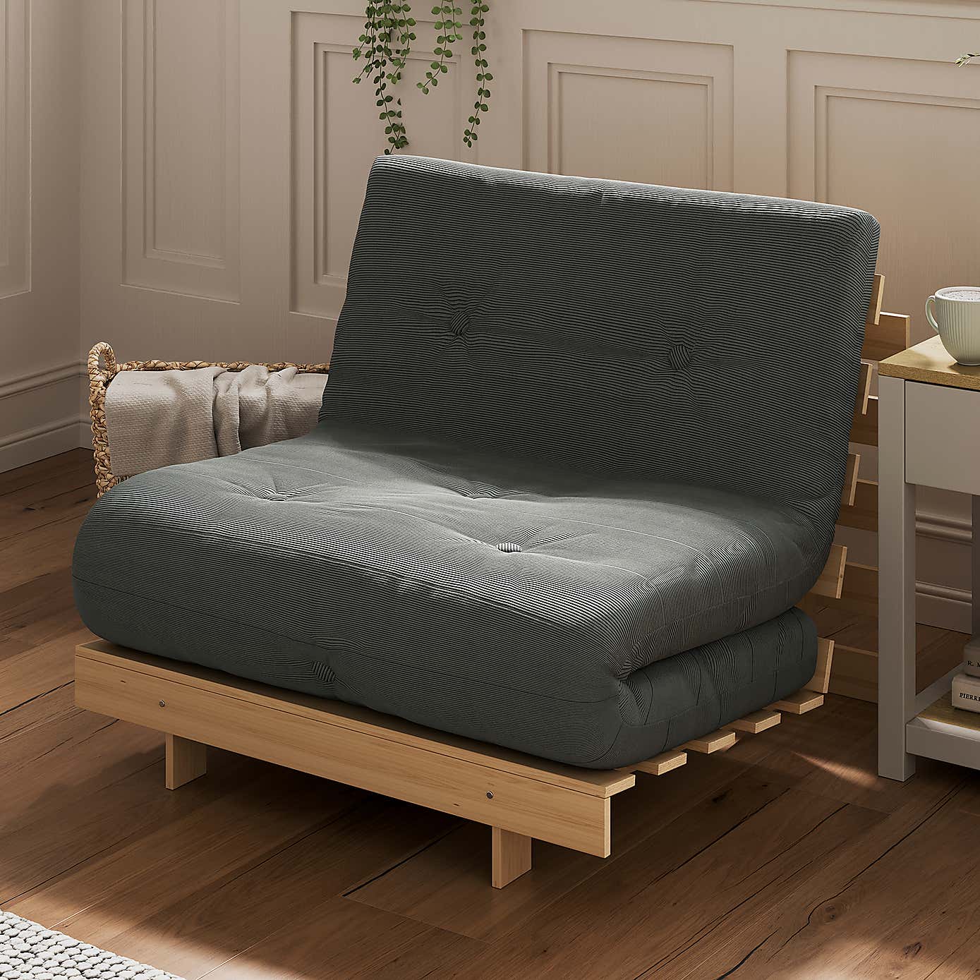 Mito Ribbed Single Futon