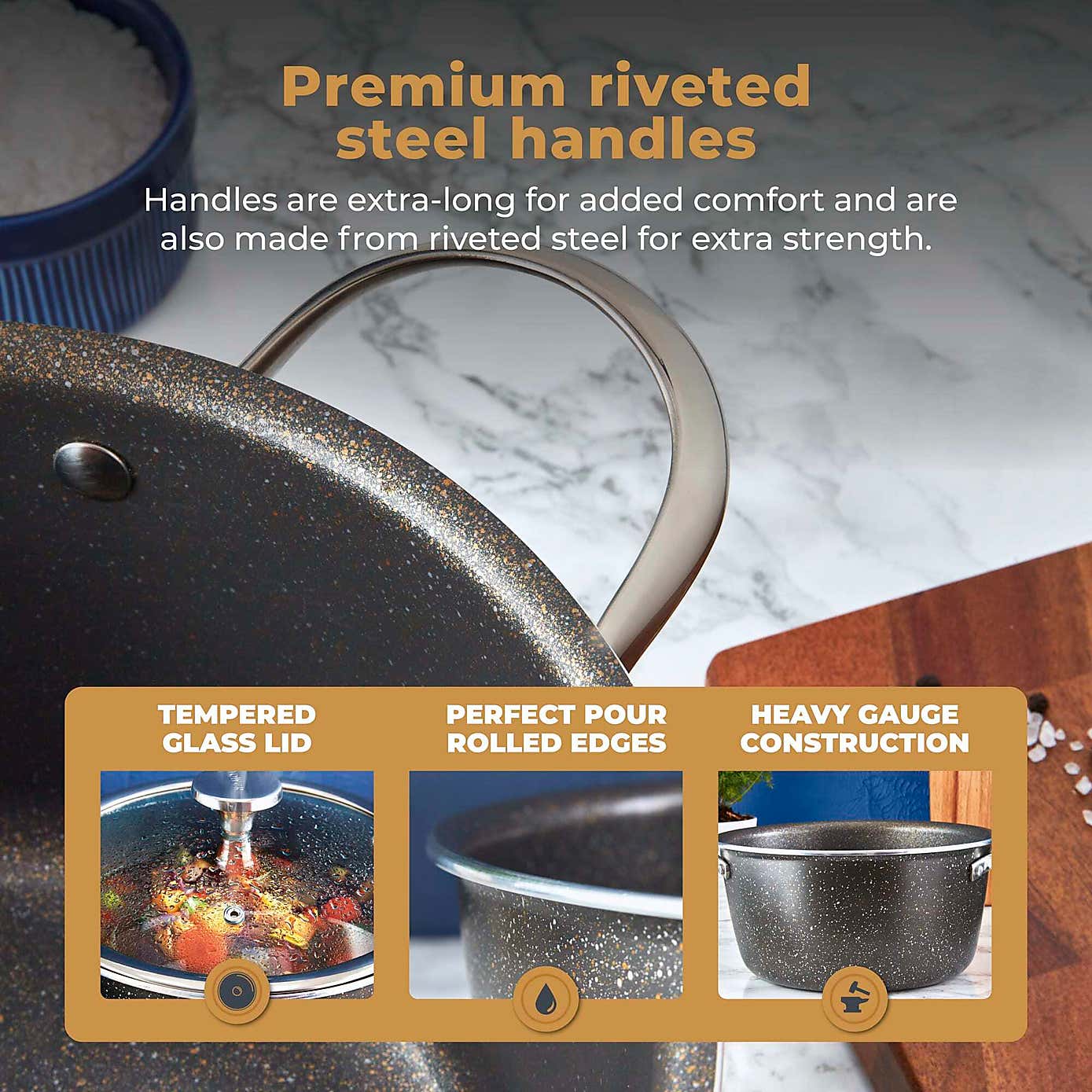 Tower Cerastone Pro 30cm Fry Pan