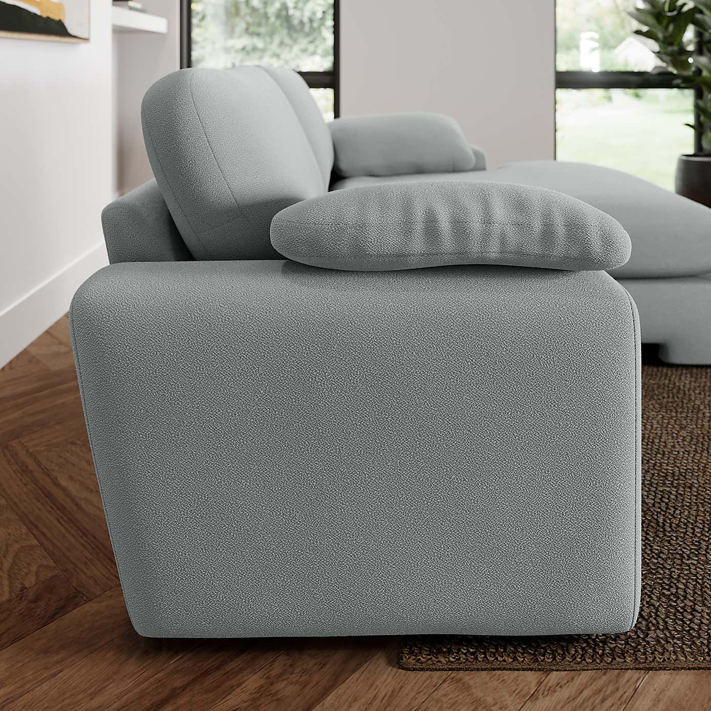 Magnus Cosy Weave Corner Chaise Sofa