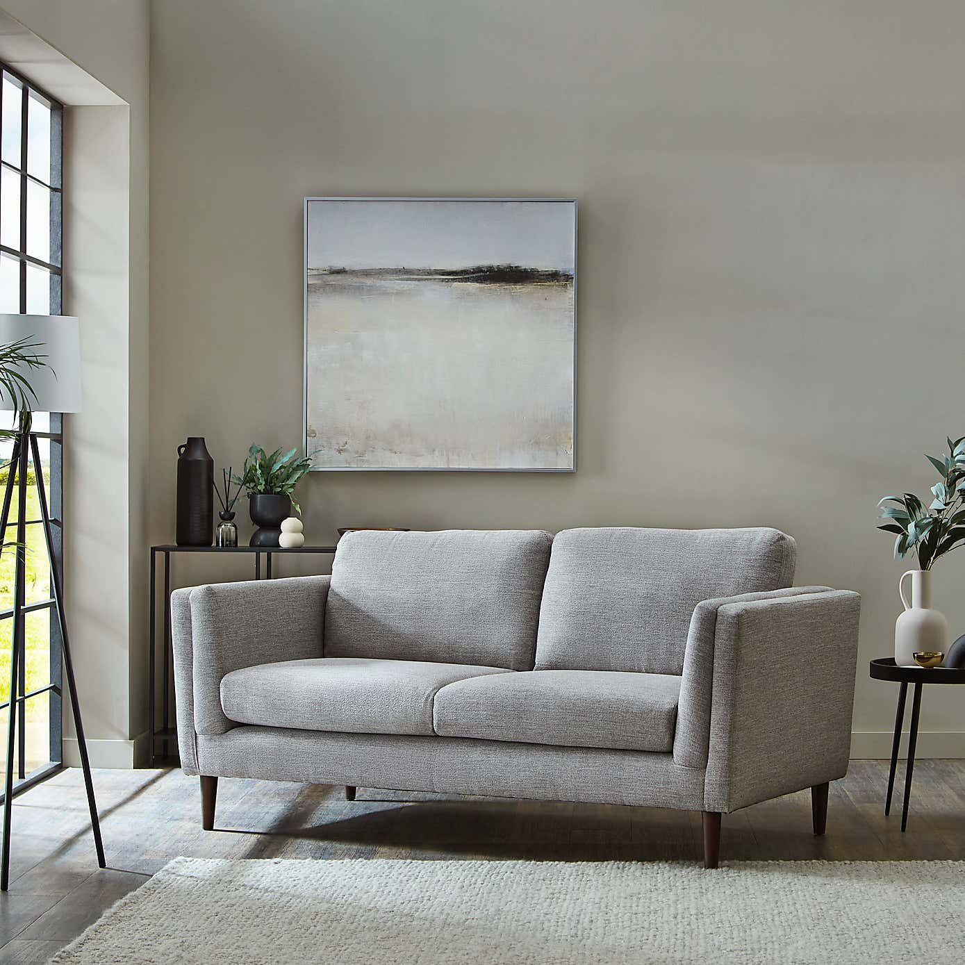 Anton Tonal Weave 3 Seater Sofa