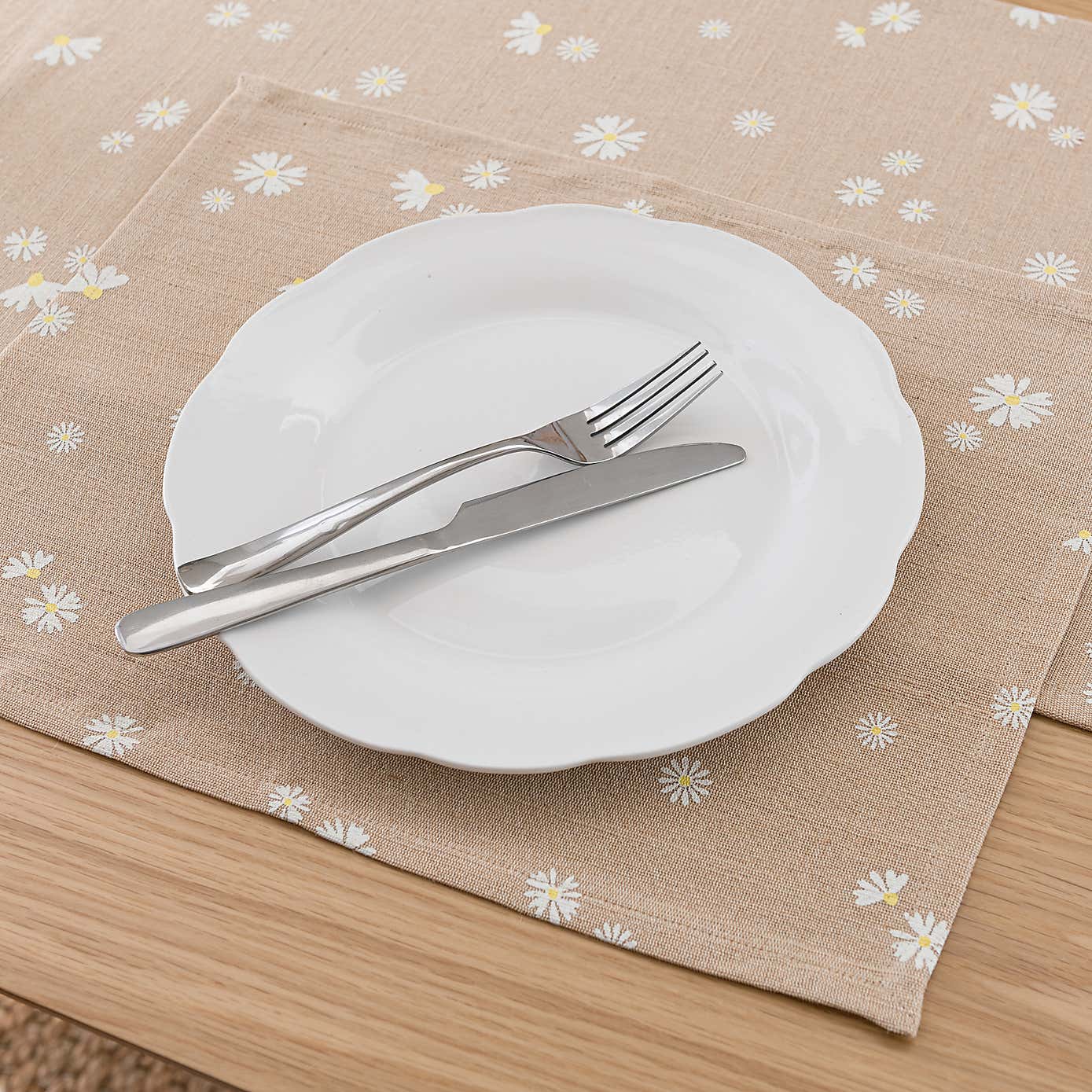 Set of 2 Daisy Jute Placemats