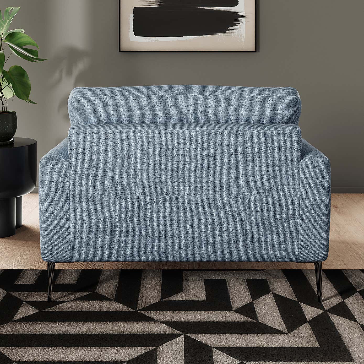 Lawson Chunky Tonal Weave Snuggle Chair