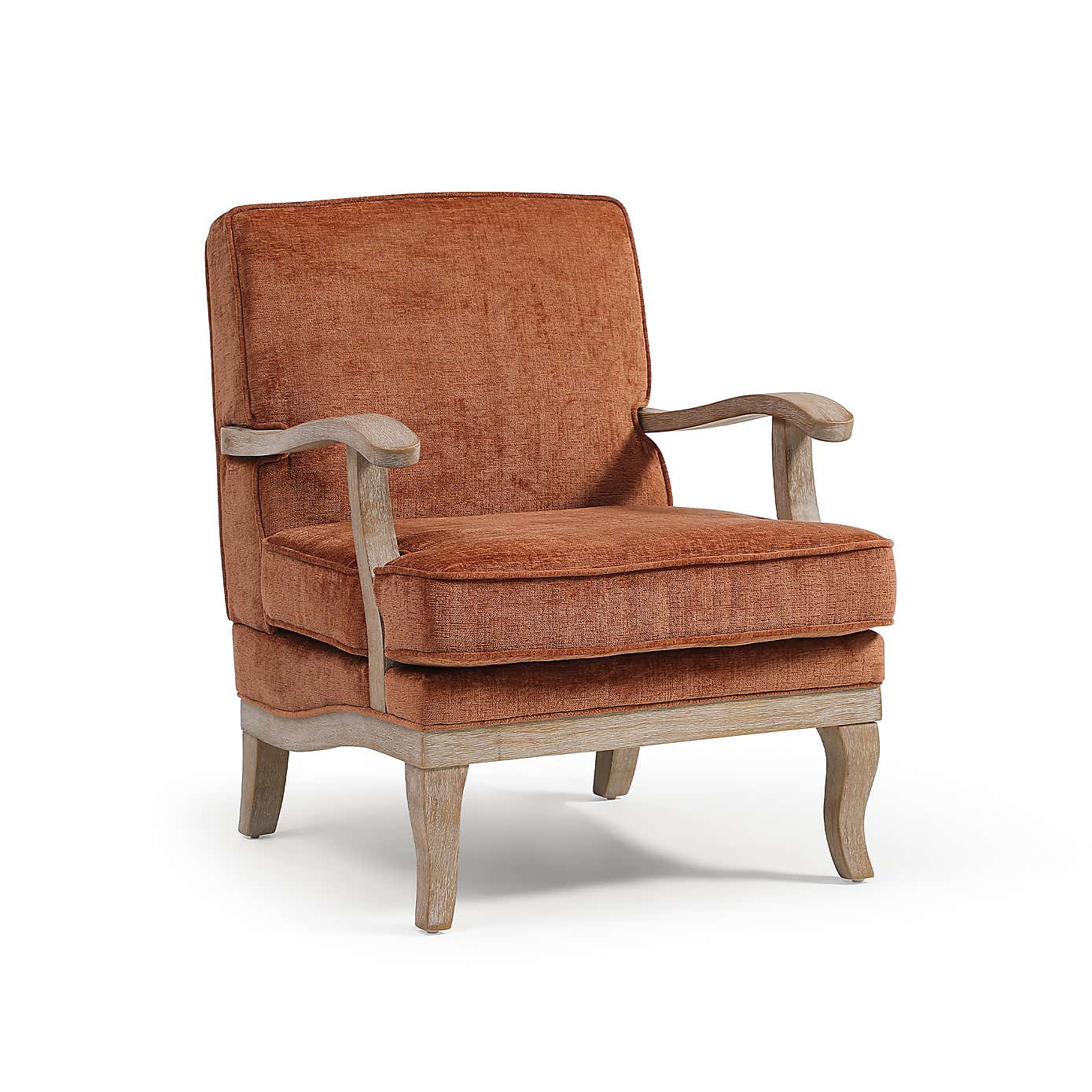 Esme Distressed Chenille Occasional Chair