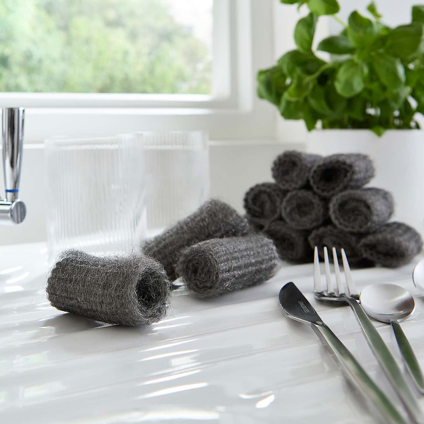 Pack of 12 Steel Wool Scourers