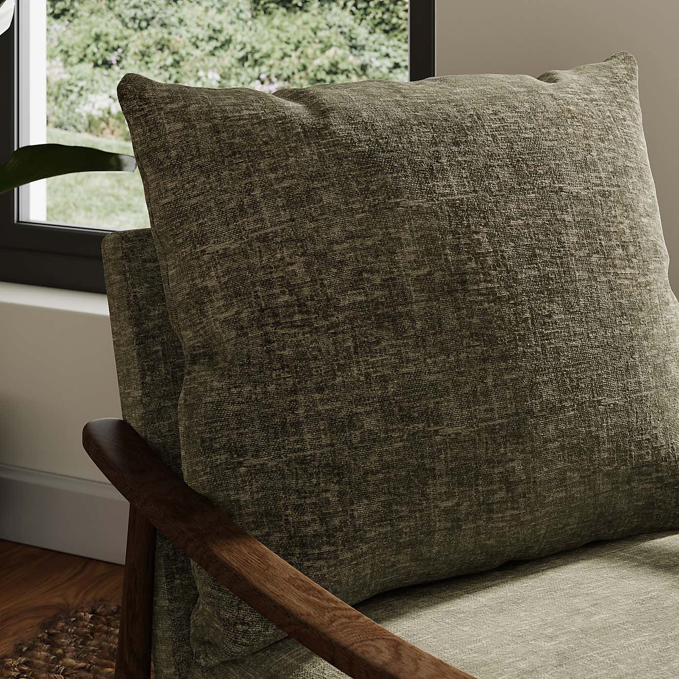 Nelson Distressed Chenille Occasional Armchair