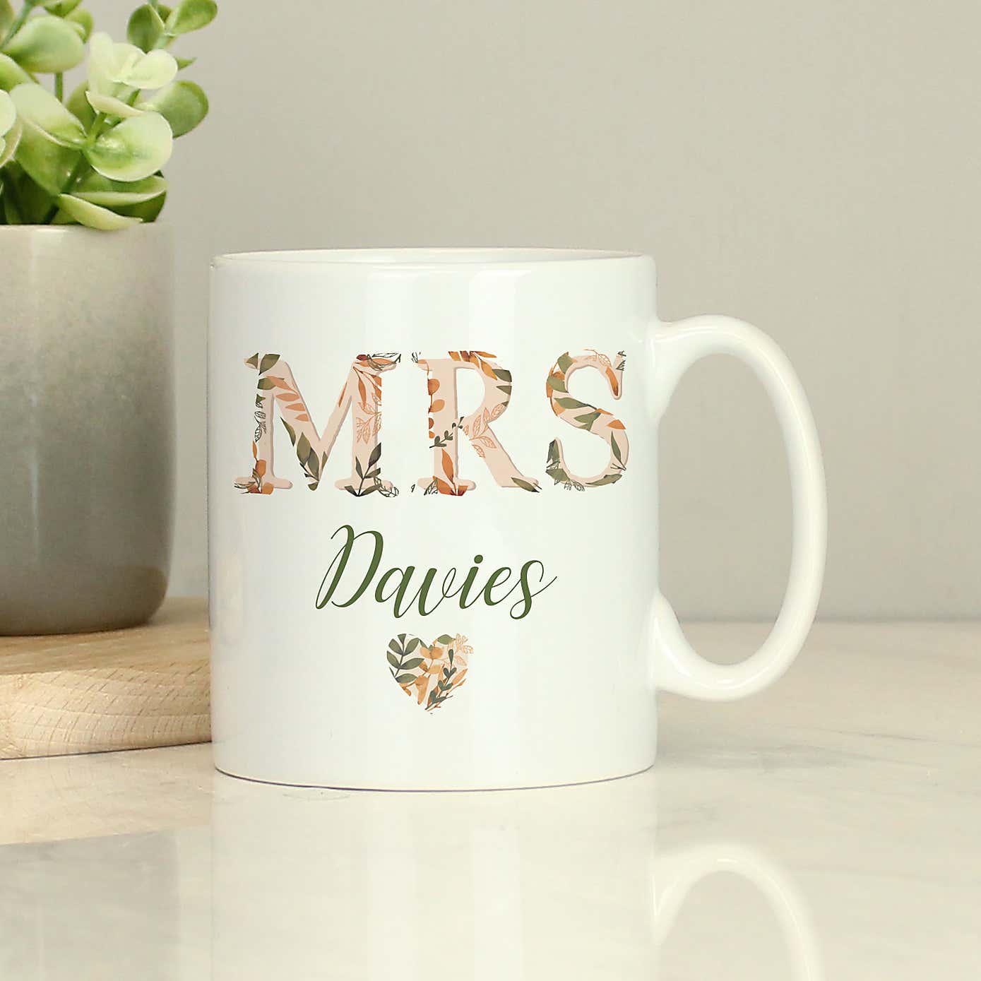 Personalised Mrs Autumnal Mug