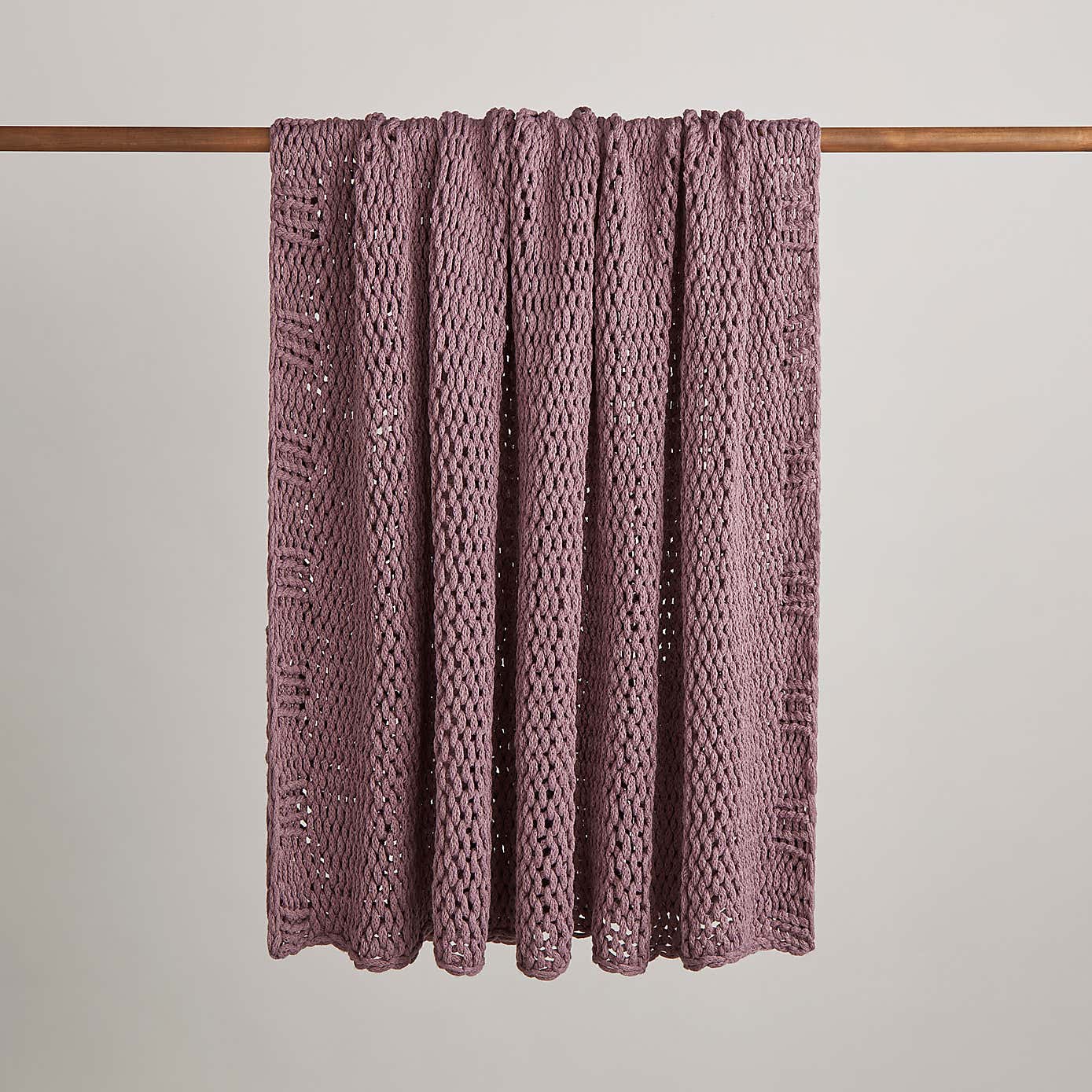 Chunky Knit Recycled Throw 130cm x 170cm