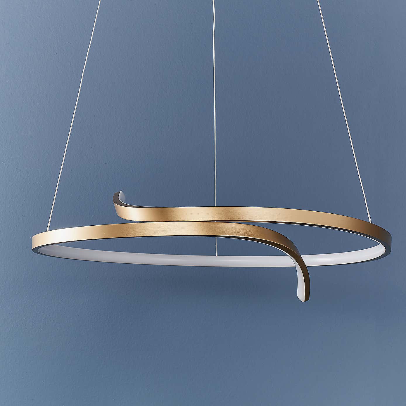 Vogue Curl 1 Light Pendant Light