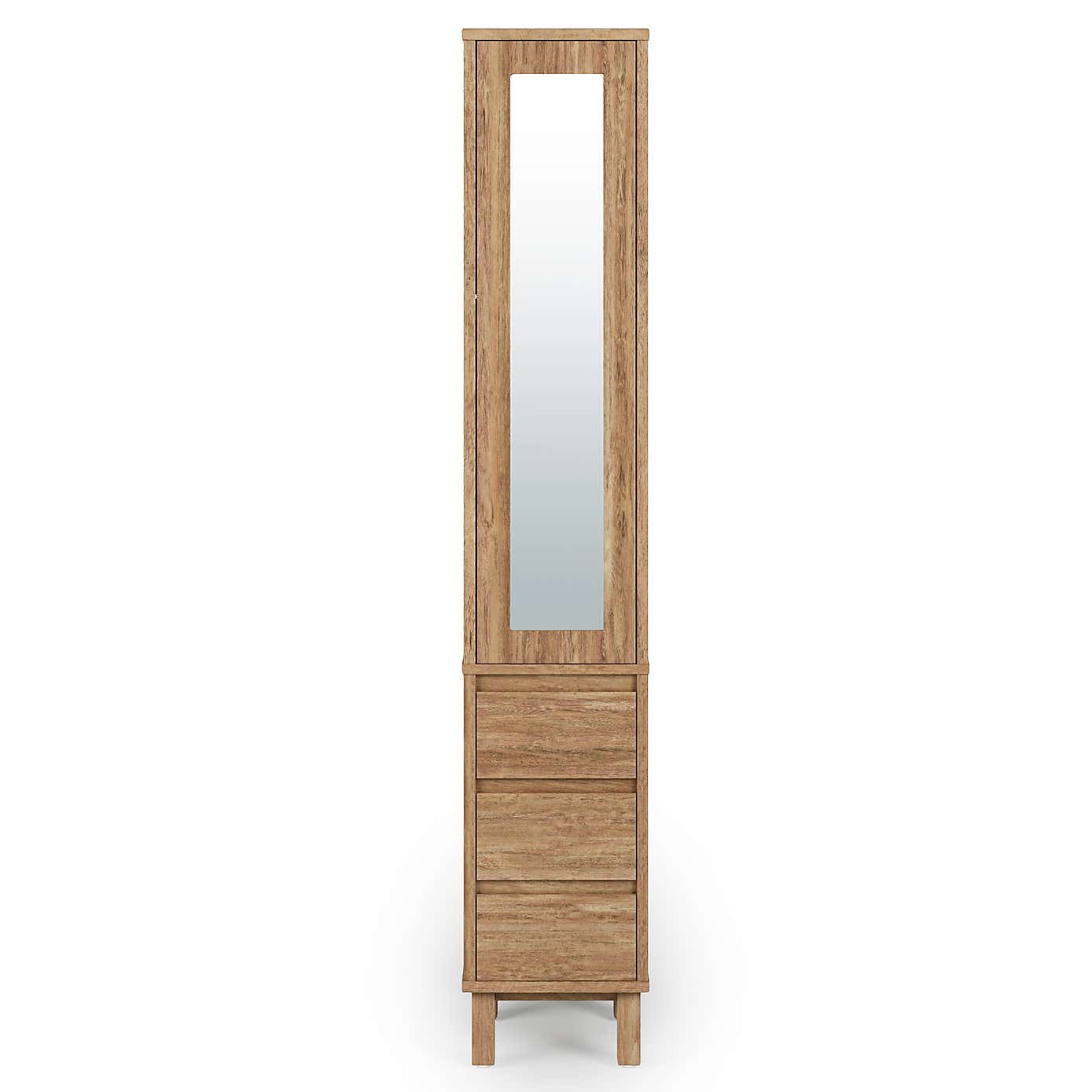 Humphrey Bathroom Tall Mirrored Cabinet